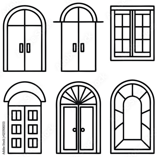 set of windows