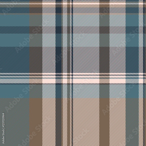 Textile design of textured plaid. Checkered fabric pattern swatch for shirt, dress, suit, wrapping paper print, invitation and gift card.