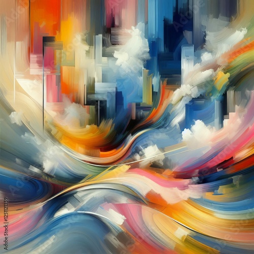 Style Abstract Colorful
