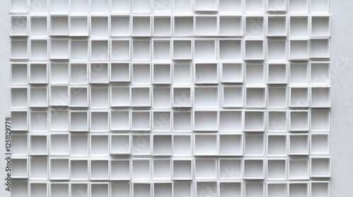 White Square Boxes Arranged In A Grid Pattern