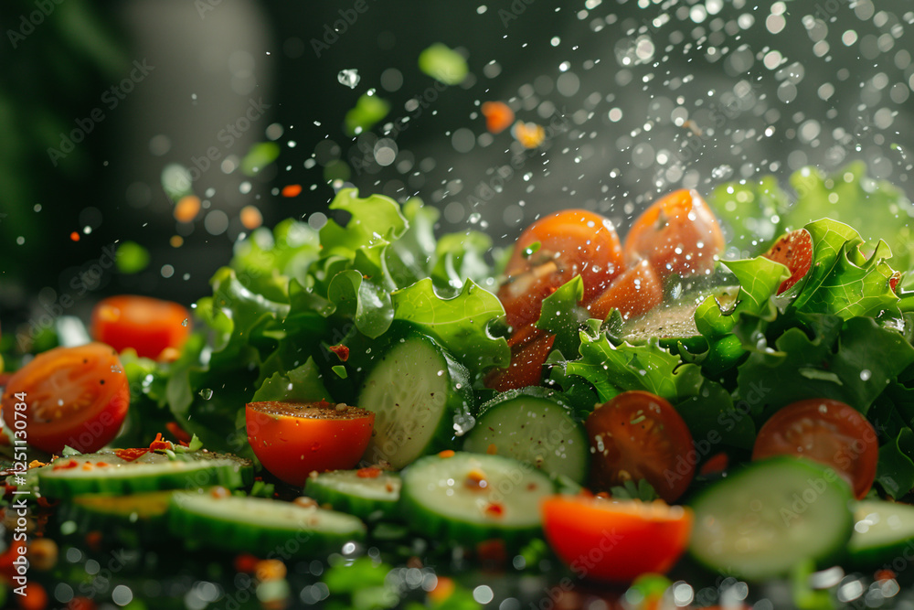 Cobb Salad Preparation with Dynamic Chopping Motion Cobb Salad Preparation with Dynamic Chopping Motion