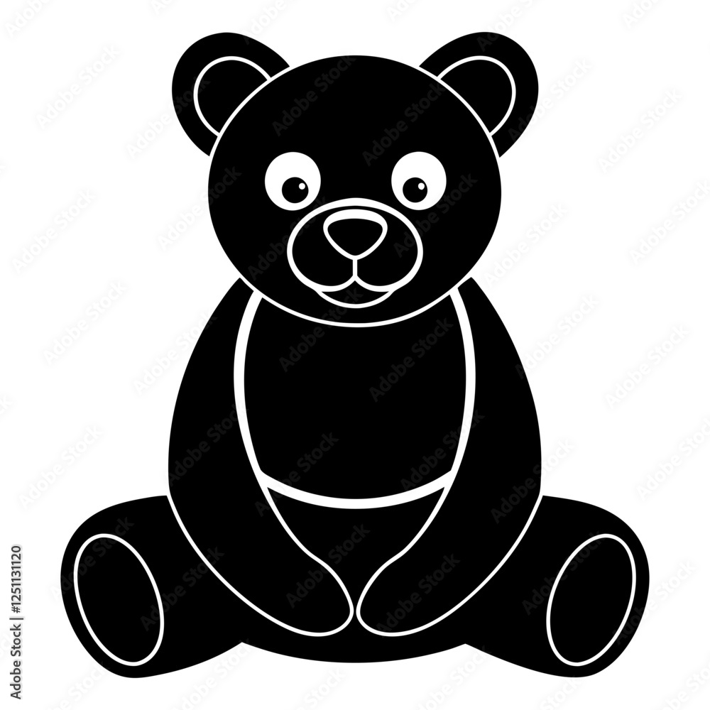 Fototapeta premium silhouette panda 
