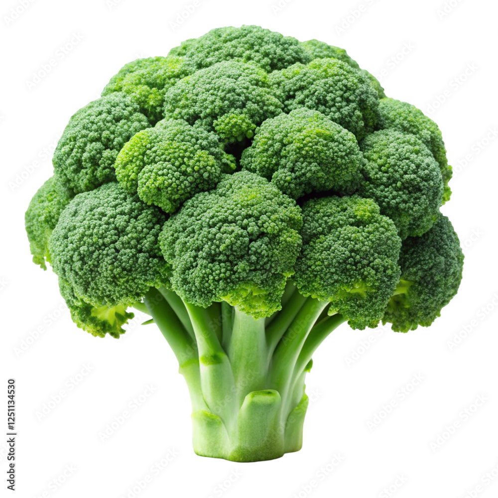 Fresh Broccoli Isolated on White Background, Healthy and Green Fresh Broccoli Isolated on White Background, Healthy and Green