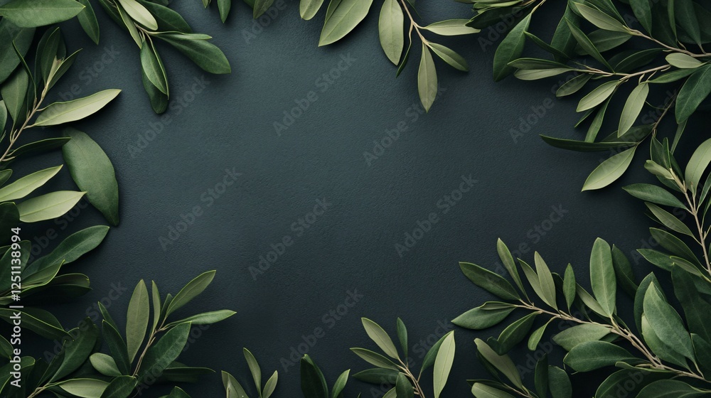 Olive Branch Layout Creative Mockup for Product Presentation and Display Olive Branch Layout Creative Mockup for Product Presentation and Display