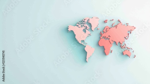 A world map highlighting countries shaded in different colors to represent global population density, with darker shades indicating areas with higher populations.