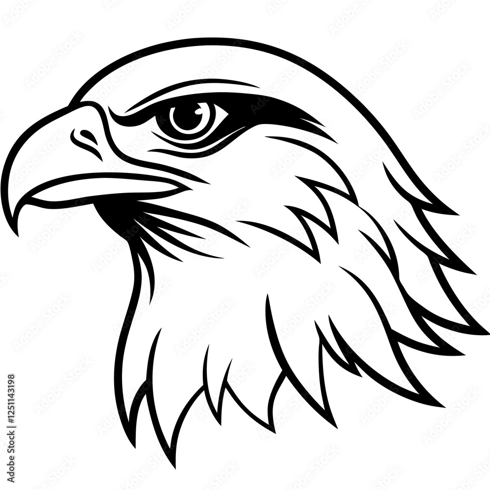 Obraz premium eagle head vector