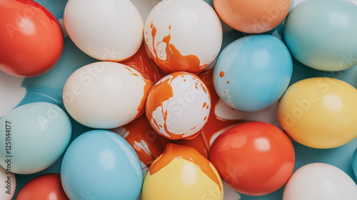 Red and Colored Easter Eggs: Vibrant and Traditional Designs for Festive Celebrations