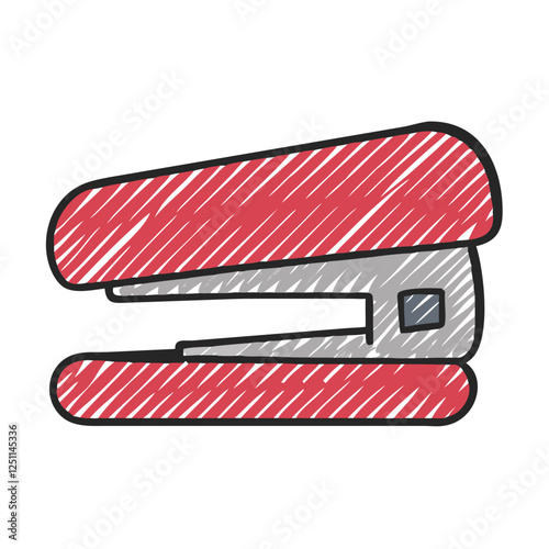 Stapler office icon for document organization and paperwork