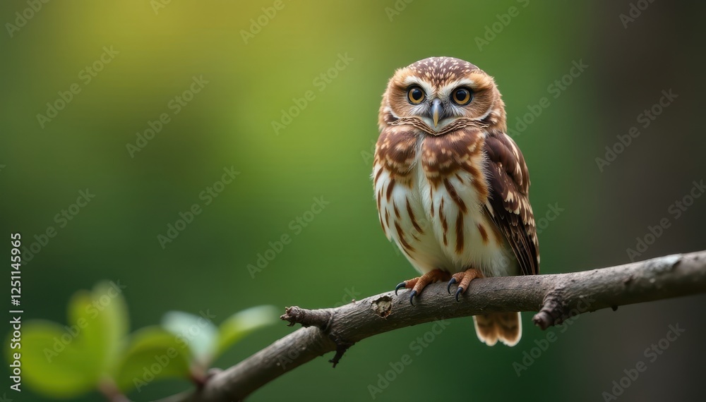 Tiny Eurasian pygmy owl perched on slender branch, sharp gaze , fluffy, branch, bird of prey Tiny Eurasian pygmy owl perched on slender branch, sharp gaze , fluffy, branch, bird of prey