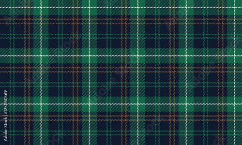 Seamless plaid, blue, green, white, and brown, blended together perfectly, making it perfect for designing skirts and pants that require a beautiful and classic style.