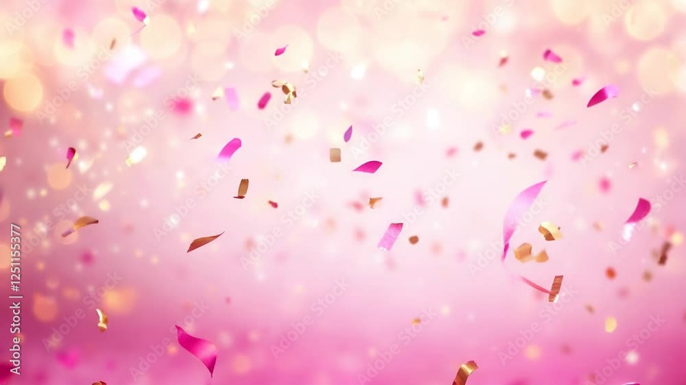 Vibrant Pink Confetti Celebration Festive Party Decoration Background Filled with Joy and Colorful Atmosphere Vibrant Pink Confetti Celebration Festive Party Decoration Background Filled with Joy and Colorful Atmosphere