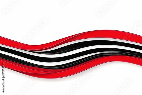 abstract red corner element design vector