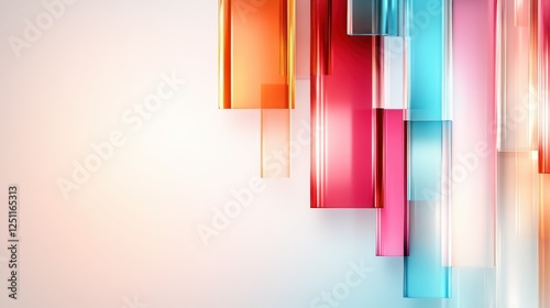 This vibrant abstract artwork features a blend of colorful shapes with smooth gradients, creating a modern and eye-catching aesthetic perfect for digital use.