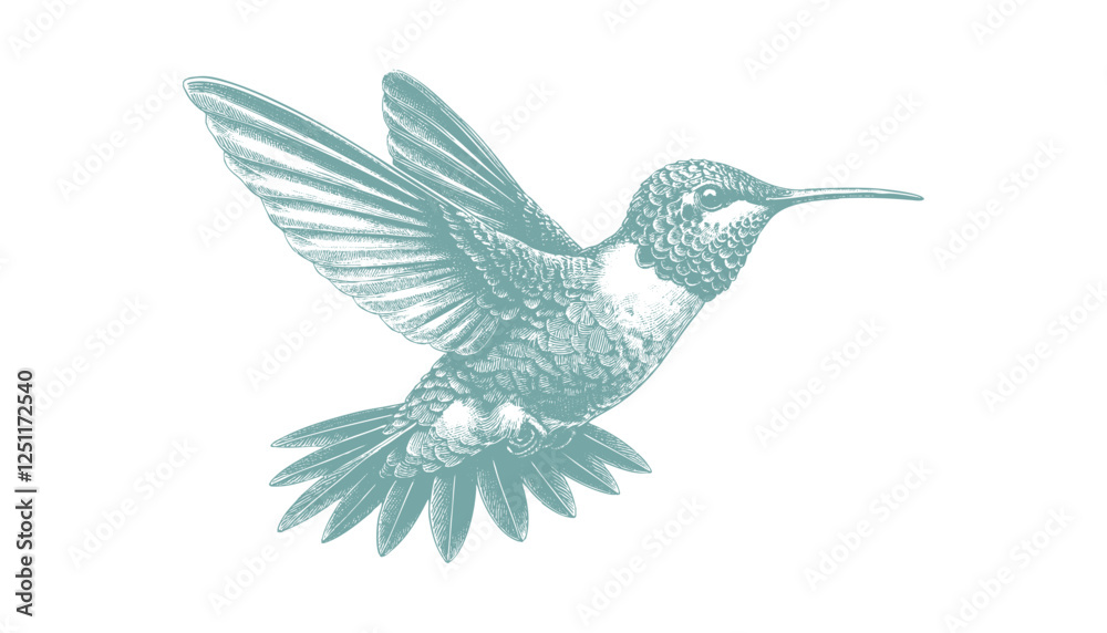 Obraz premium hummingbird vector | bird vector | hummingbird illustration | hummingbird silhouette | hummingbird tattoo | hummingbird engraving | hummingbird drawing