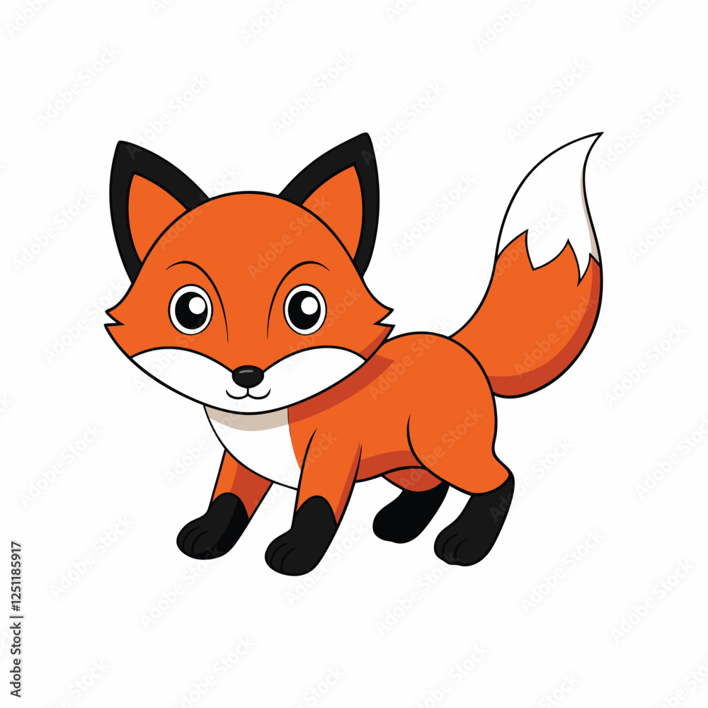 Obraz premium cautious-fox.eps