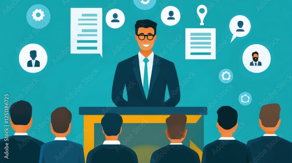 Professional Presentation with Engaged Audience Professional Presentation with Engaged Audience