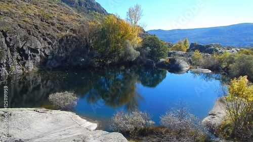 idilic place in the Tera canyon river, Sanabria, Zamora, Castilla y León, Spain photo