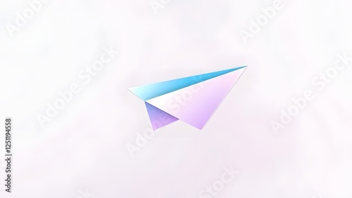 paper plane isolated on white
