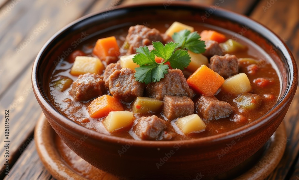 Delicious beef stew with fresh vegetables Delicious beef stew with fresh vegetables