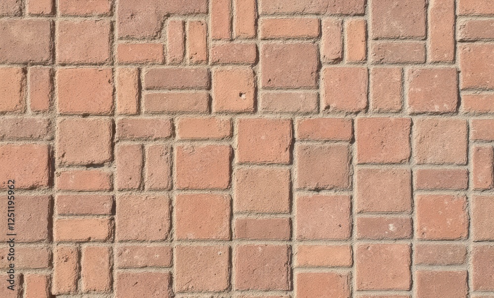 Textured red brick pavement pattern Textured red brick pavement pattern