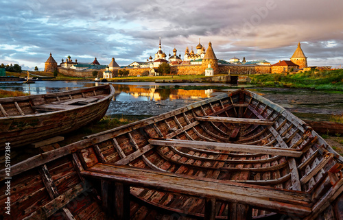 Solovki, Russia. Solovetsky Monastery. Nature of Solovetsky Islands. Travel and tourism. Attractions, culture and religion photo