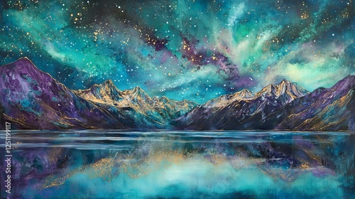 Scenic landscape borealis
