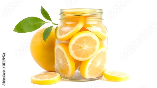 glass of lemonade with lemon