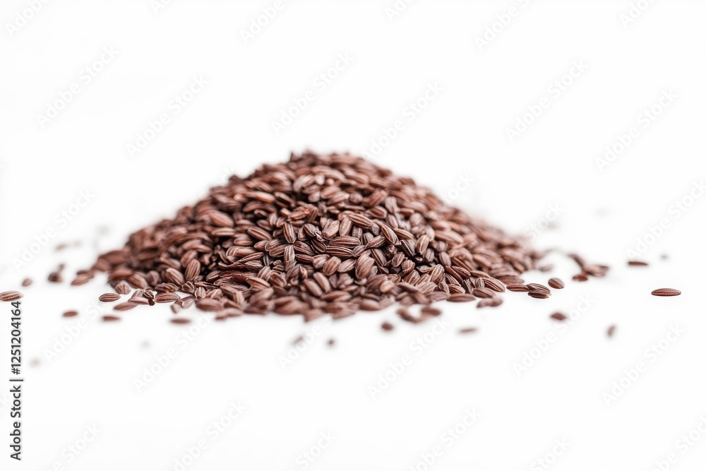 Rice brown isolated on white background. Rice brown isolated on white background.
