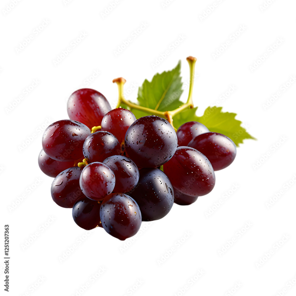 Organic grape on a transparent background Organic grape on a transparent background