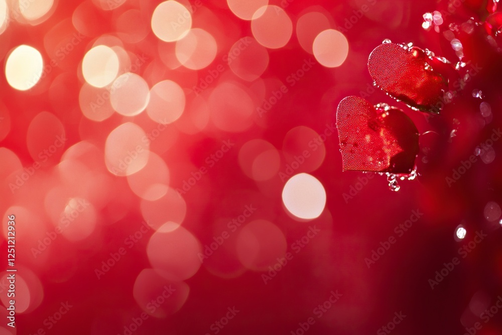 Abstract red background with hearts for Valentine's Day, Valentine's Day, or love concept. Red heart bokeh on a defocused red abstract background. Valentine's card design. Stock photo, banner, Abstract red background with hearts for Valentine's Day, Valentine's Day, or love concept. Red heart bokeh on a defocused red abstract background. Valentine's card design. Stock photo, banner,