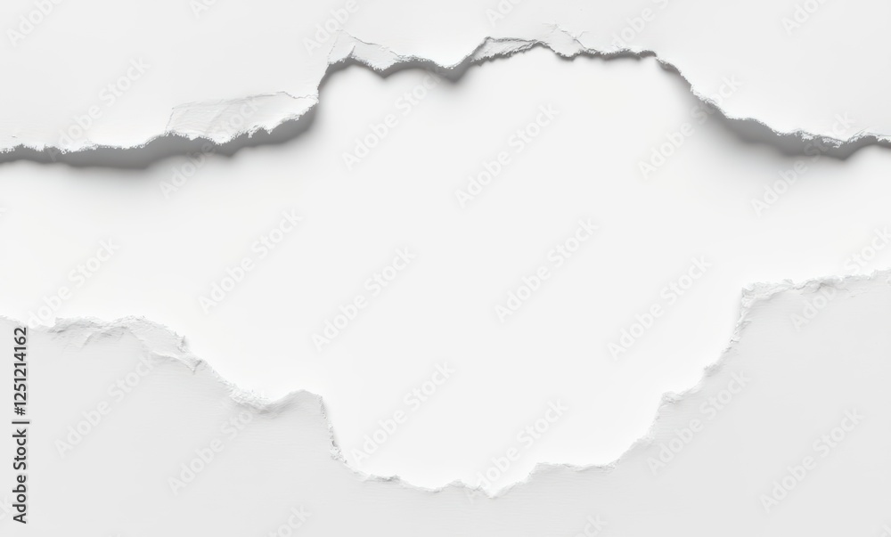 Torn white paper texture background. Torn white paper texture background.