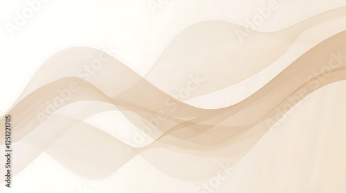 Abstract Beige Wave Design Background Image