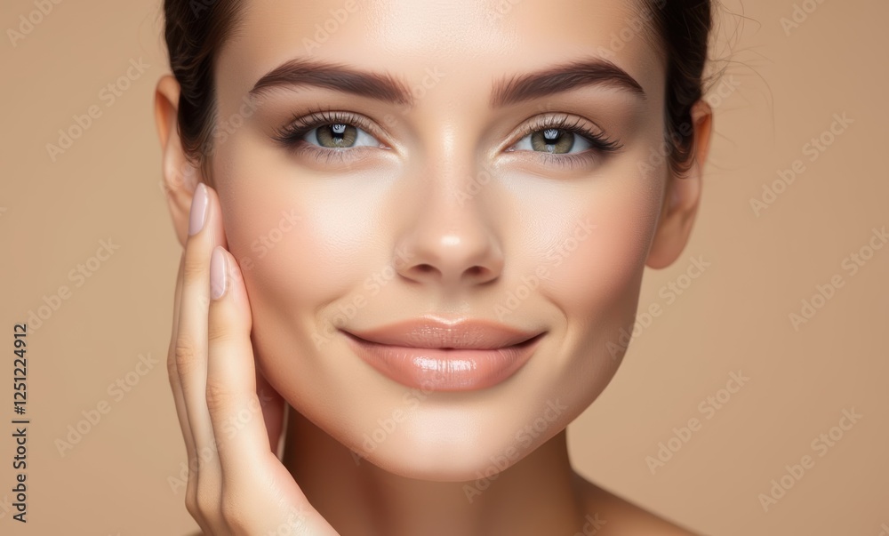 Young woman with radiant skin and smile Young woman with radiant skin and smile