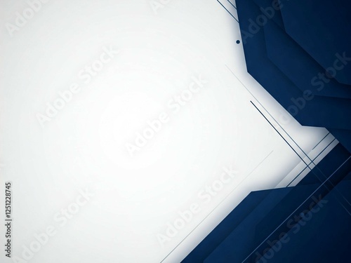 Navy Business Background with Blue Points on White photo