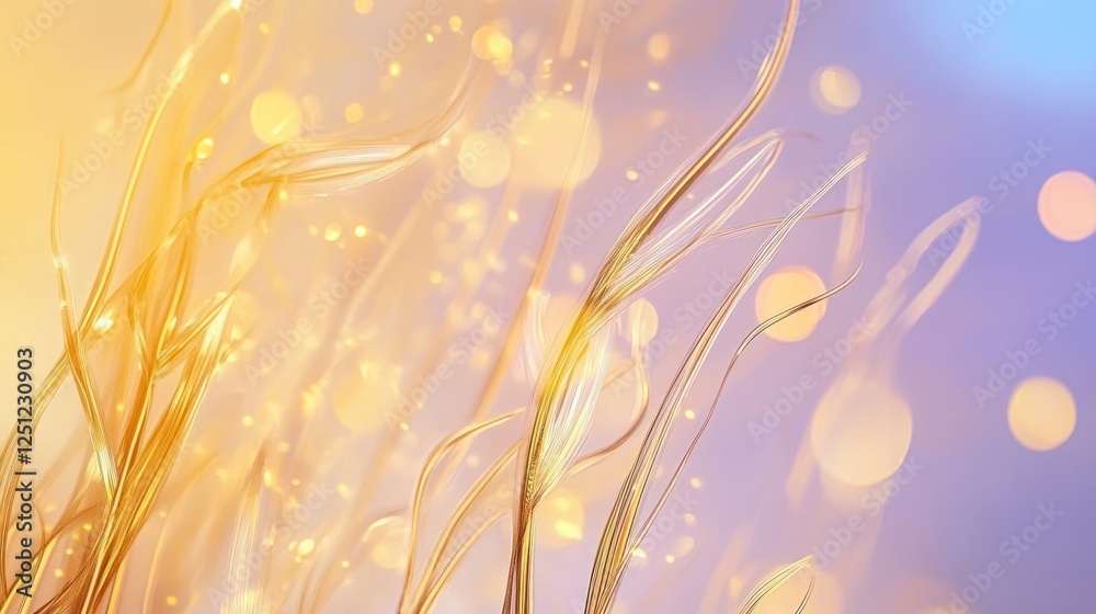 Abstract Golden Light Background with Bokeh Abstract Golden Light Background with Bokeh