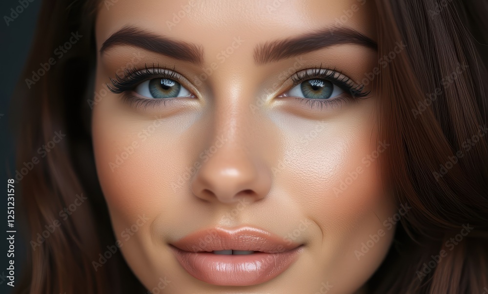 Beautiful young woman with stunning features Beautiful young woman with stunning features