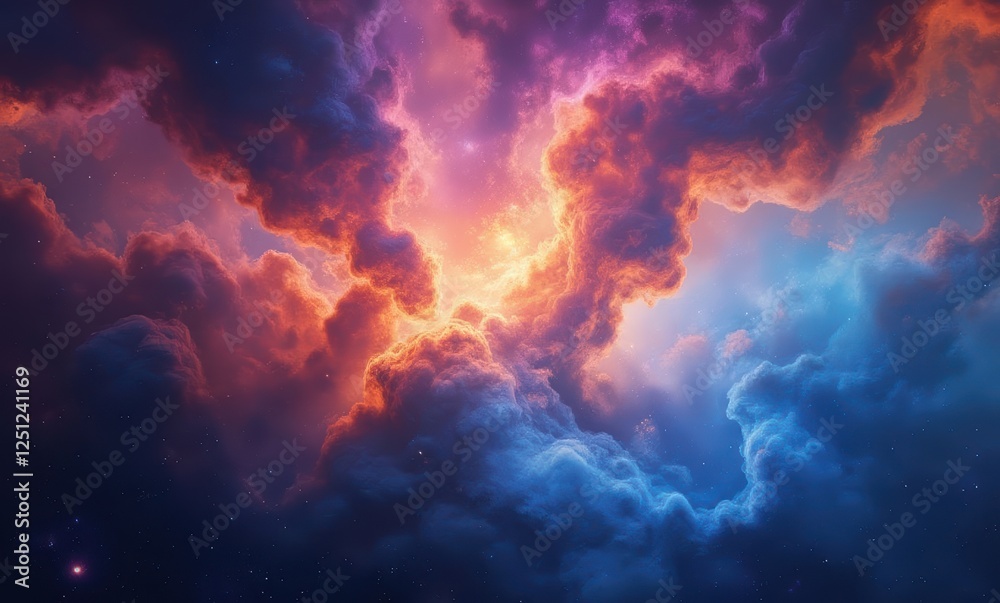 Vibrant cosmic clouds of color Vibrant cosmic clouds of color