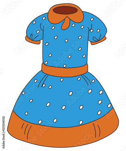 Baby frock isolated on white background
