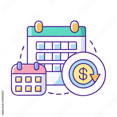 repayment schedule icon, repayment schedule vector illustration-simple illustration of repayment schedule. perfect for repayment schedule logos and icons
