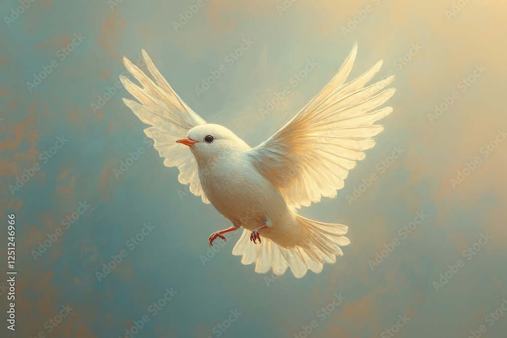 Fototapeta premium bird minimalistic conceptual abstract expressionisme animal colour natural pastel colors 
