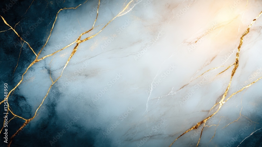 A stunning abstract marble texture featuring soothing blue tones and striking golden veins that create a luxurious and sophisticated ambiance for various uses. A stunning abstract marble texture featuring soothing blue tones and striking golden veins that create a luxurious and sophisticated ambiance for various uses.