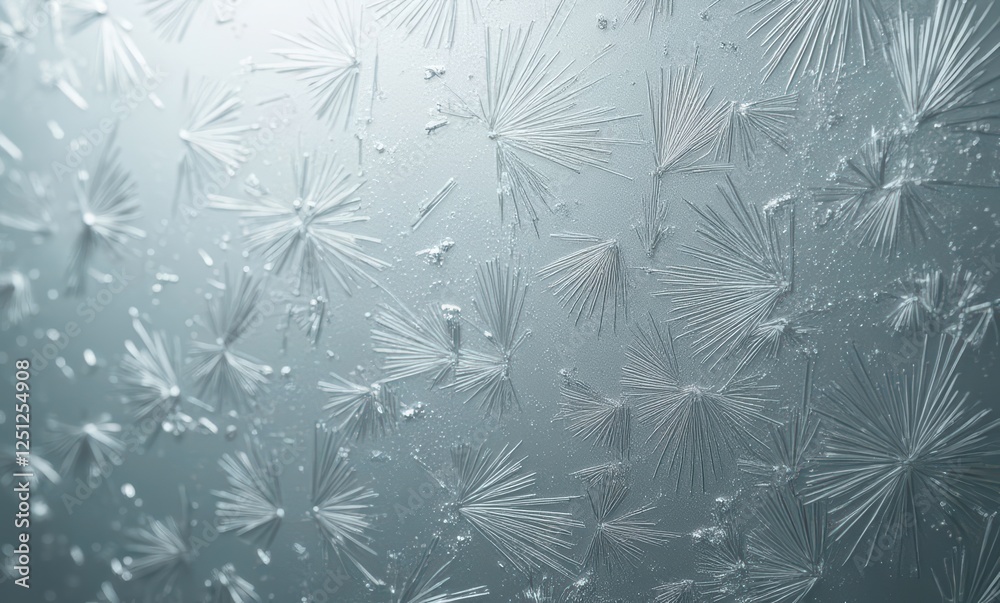 Intricate frost patterns on glass Intricate frost patterns on glass