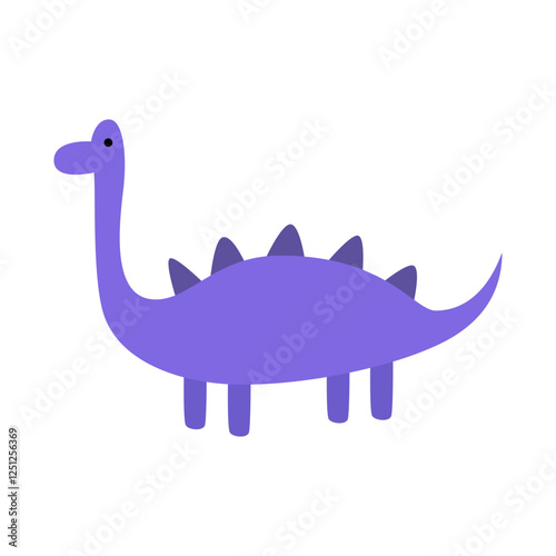 cute diplodocus dinosaur cartoon