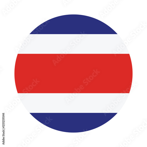 Free Download Flag of Costa Rica. Costa Rica circle flag logo icon computer vector illustration design - GFXLoad
