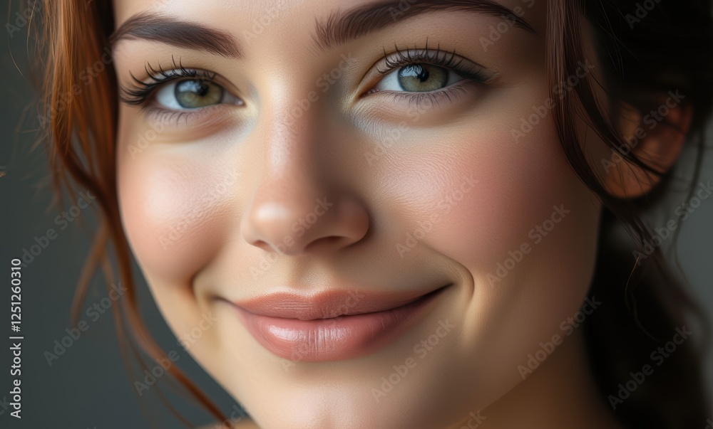 Smiling young woman with glowing skin Smiling young woman with glowing skin