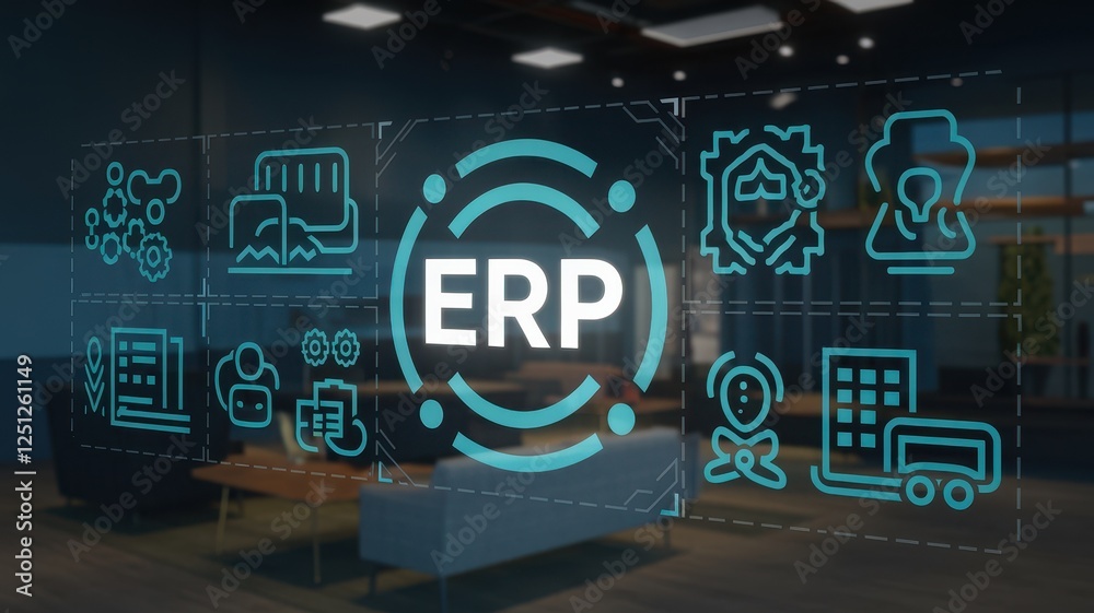 Obraz premium ERP System: Streamlining Business Operations