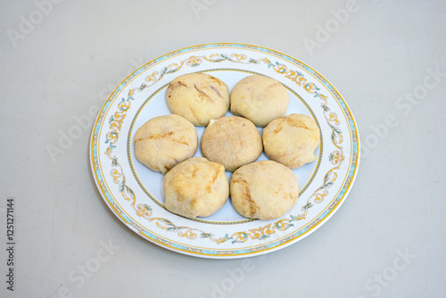 Kiymali pide.Turkish pide with minced meat. Turkish pizza mince pita Pide on white . Etli ekmek.Kusbasi kasarli, kiymali kasarli, kiymali yumurtali, Bafra, Trabzon, Kusbasili pide. Urfa acili lahmacun photo