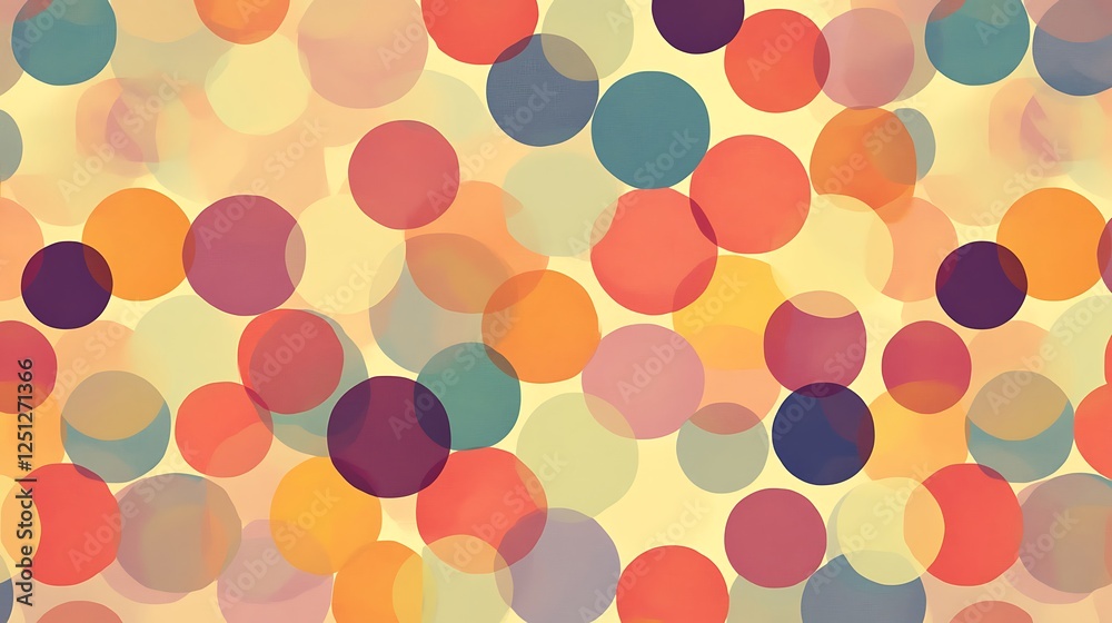 Abstract Background with Overlapping Colorful Circles Abstract Background with Overlapping Colorful Circles