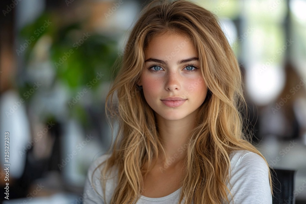 Confident Professional in Modern Office Setting Confident Professional in Modern Office Setting