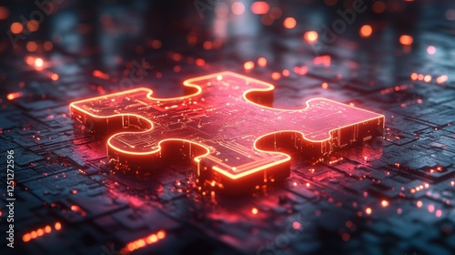 Microservices Integration with Circuit Patterns in Puzzle Piece Design
